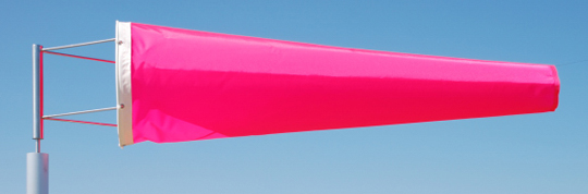 Windsocks Fluorescent Pink 4 foot long. H/D Polyurethane Mouth